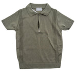 Zip-Poloshirt aus Garn – Granada