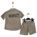 Completo 3 Pezzi Retro Stampato Neonato cotone