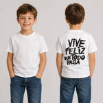T-shirt retro Retro stampata Bimbo