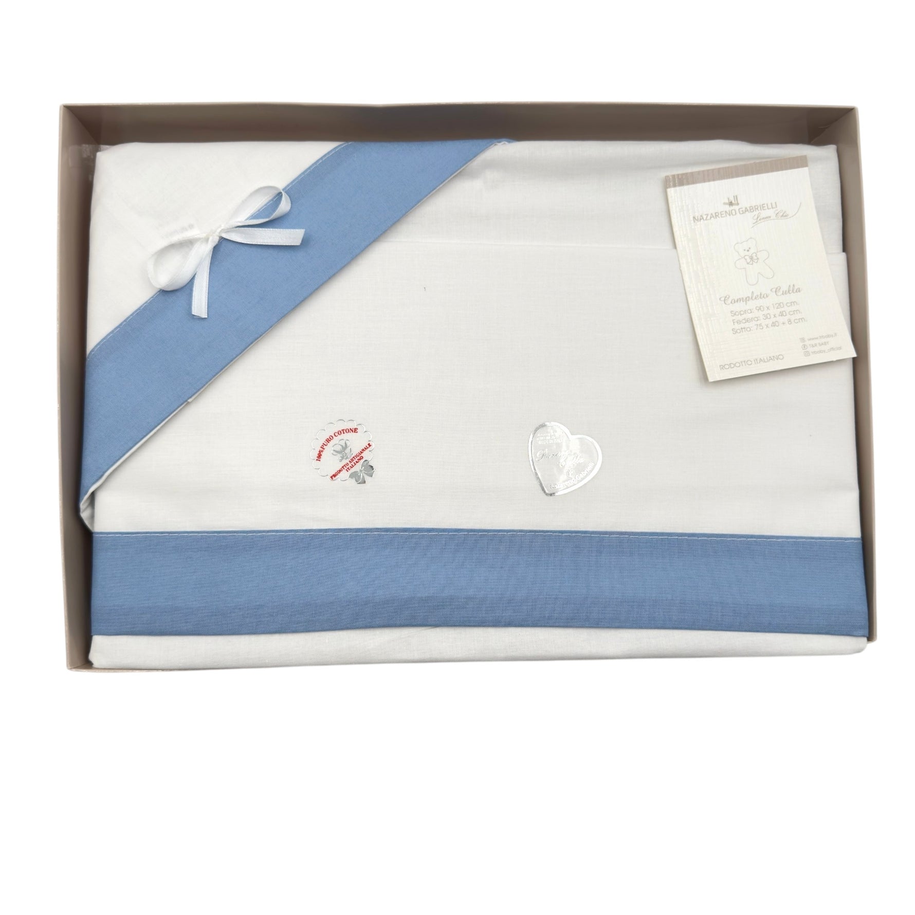 Completo Carrozzina Per stampe e ricami 100% Cotone