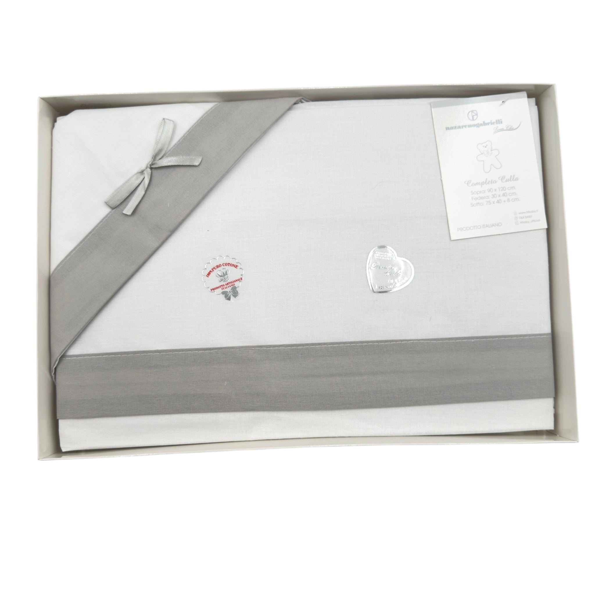 Completo Carrozzina Per stampe e ricami 100% Cotone