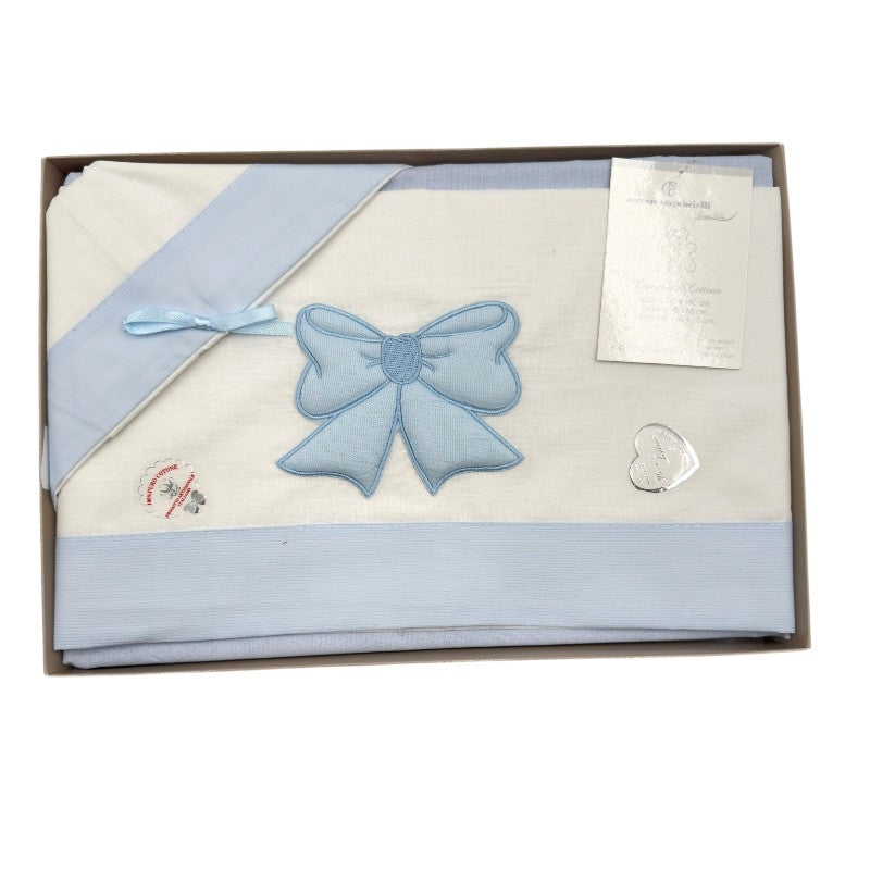 Completo Culla/Lettino Fiocco 100% Cotone