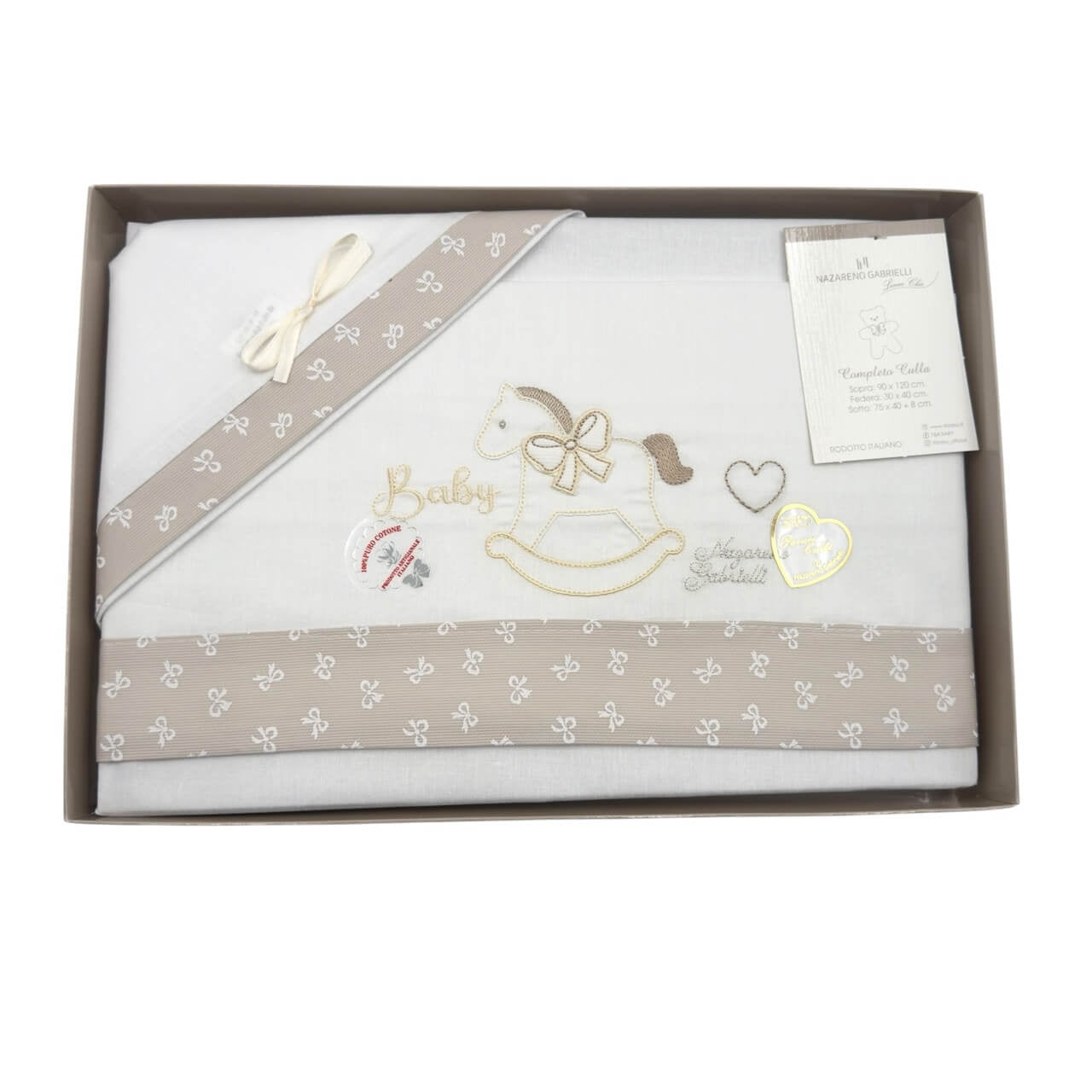 Completo Carrozzina 100% Cotone