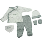 Set nascita 5 pezzi in caldo cotone - Les Jolies