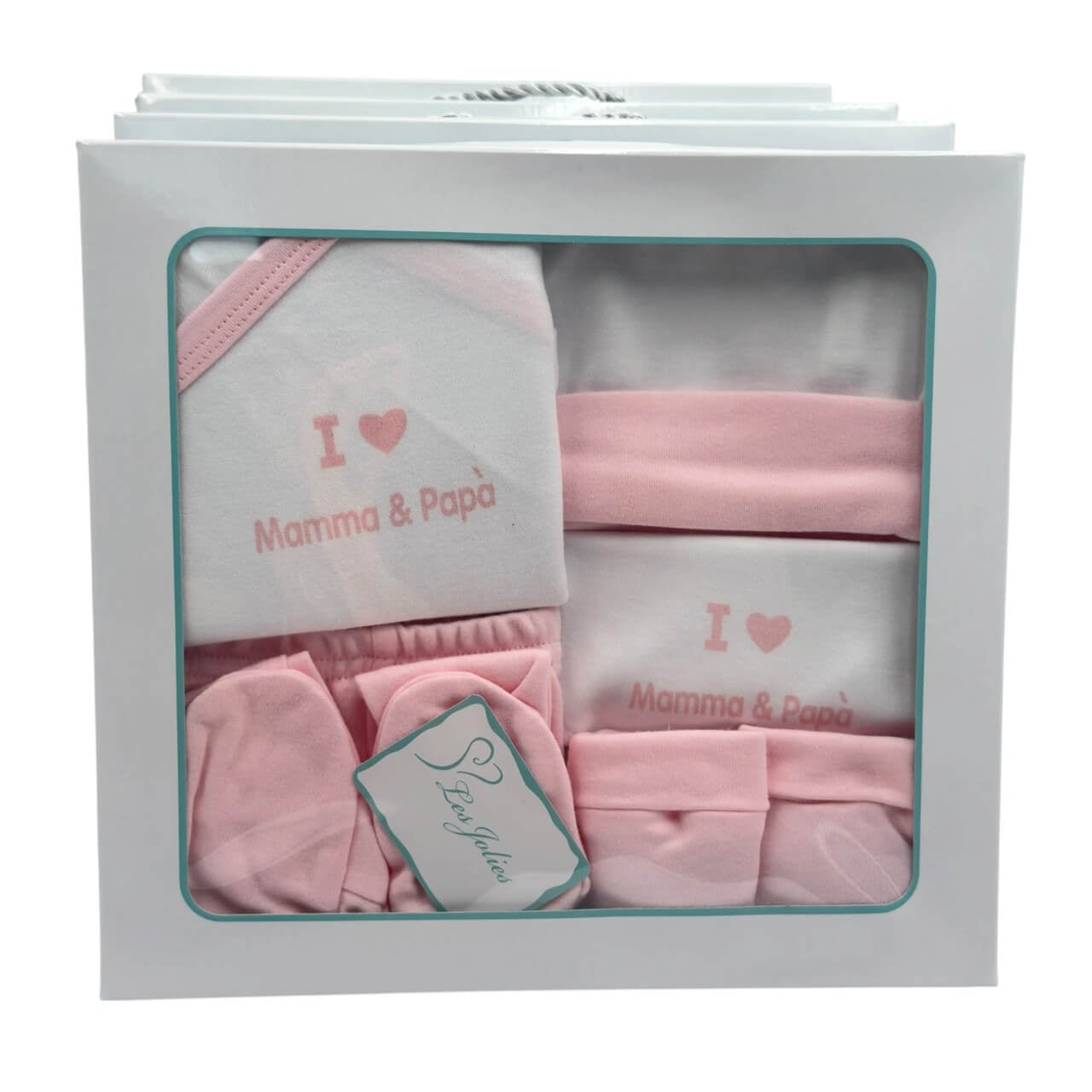 Set nascita 5 pezzi in caldo cotone - Les Jolies