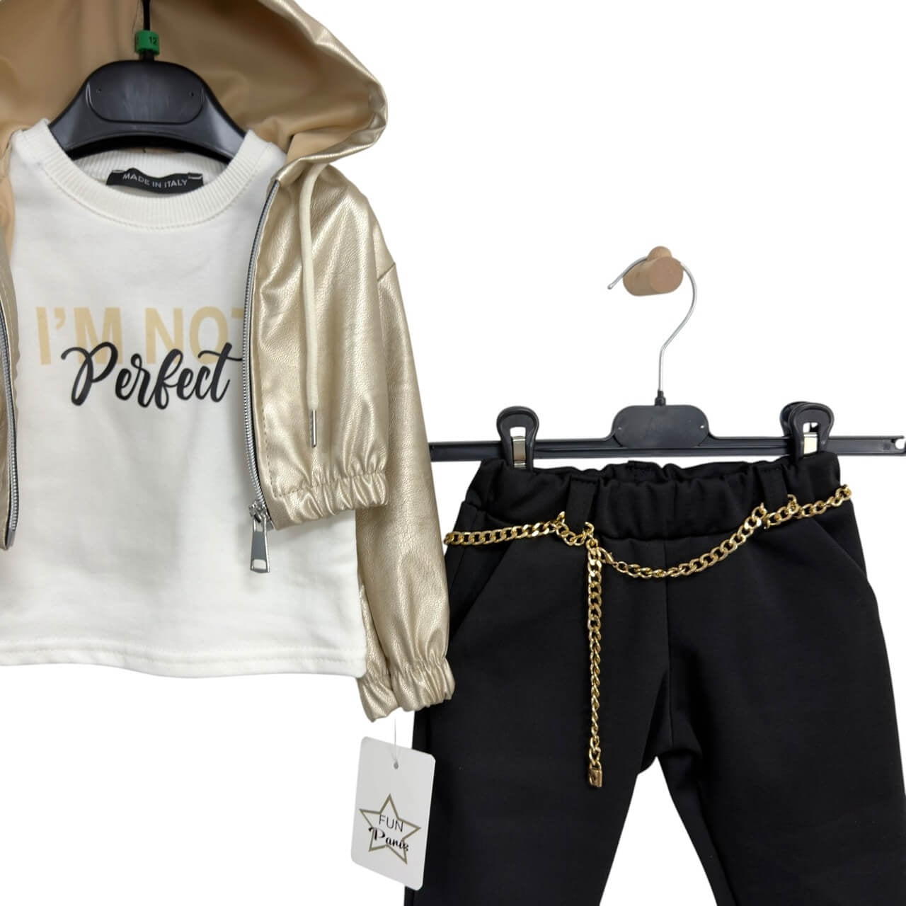 Completo Neonata Caldo Cotone 3 Pezzi - Fun Paris