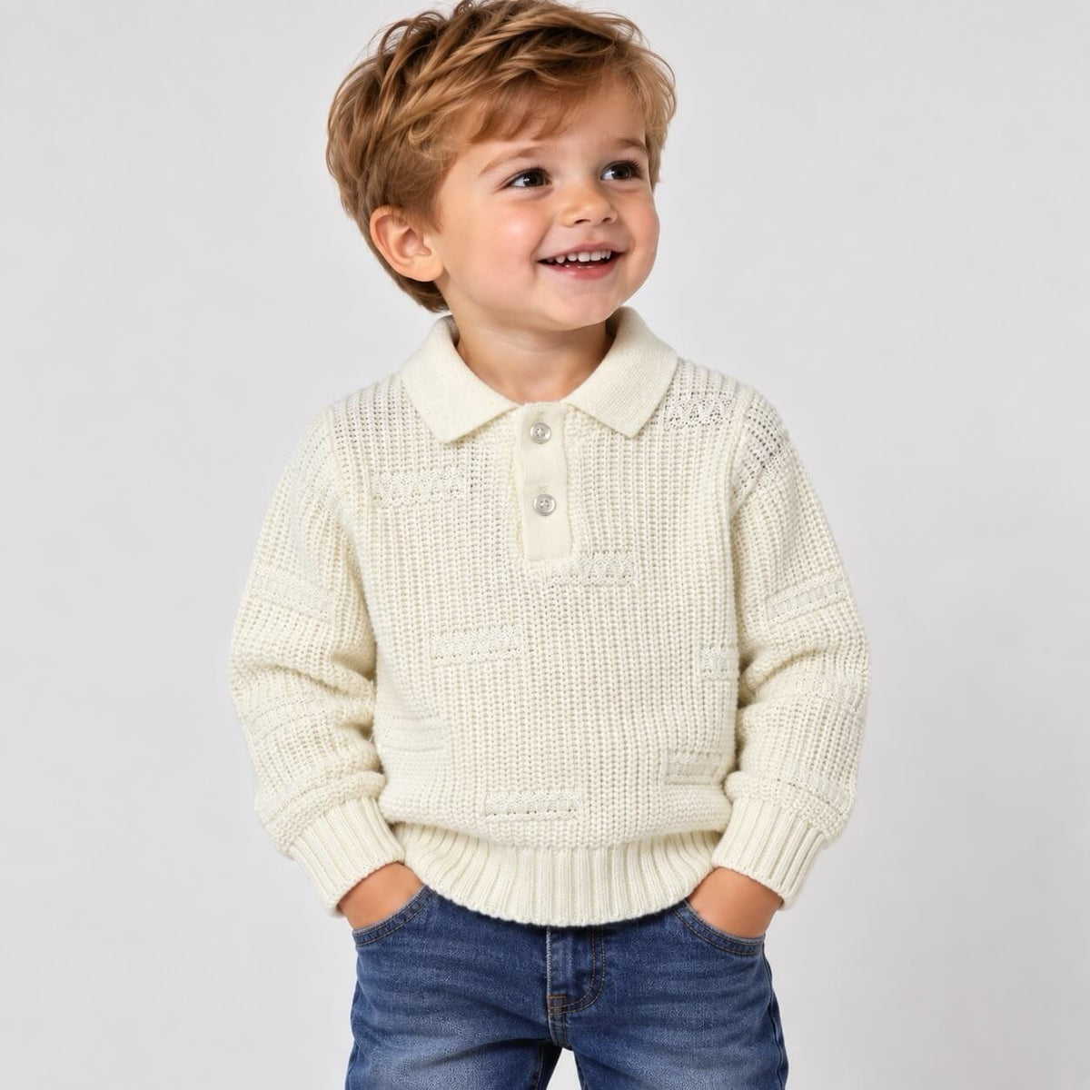 Maglione Neonato Collo Polo - Granada