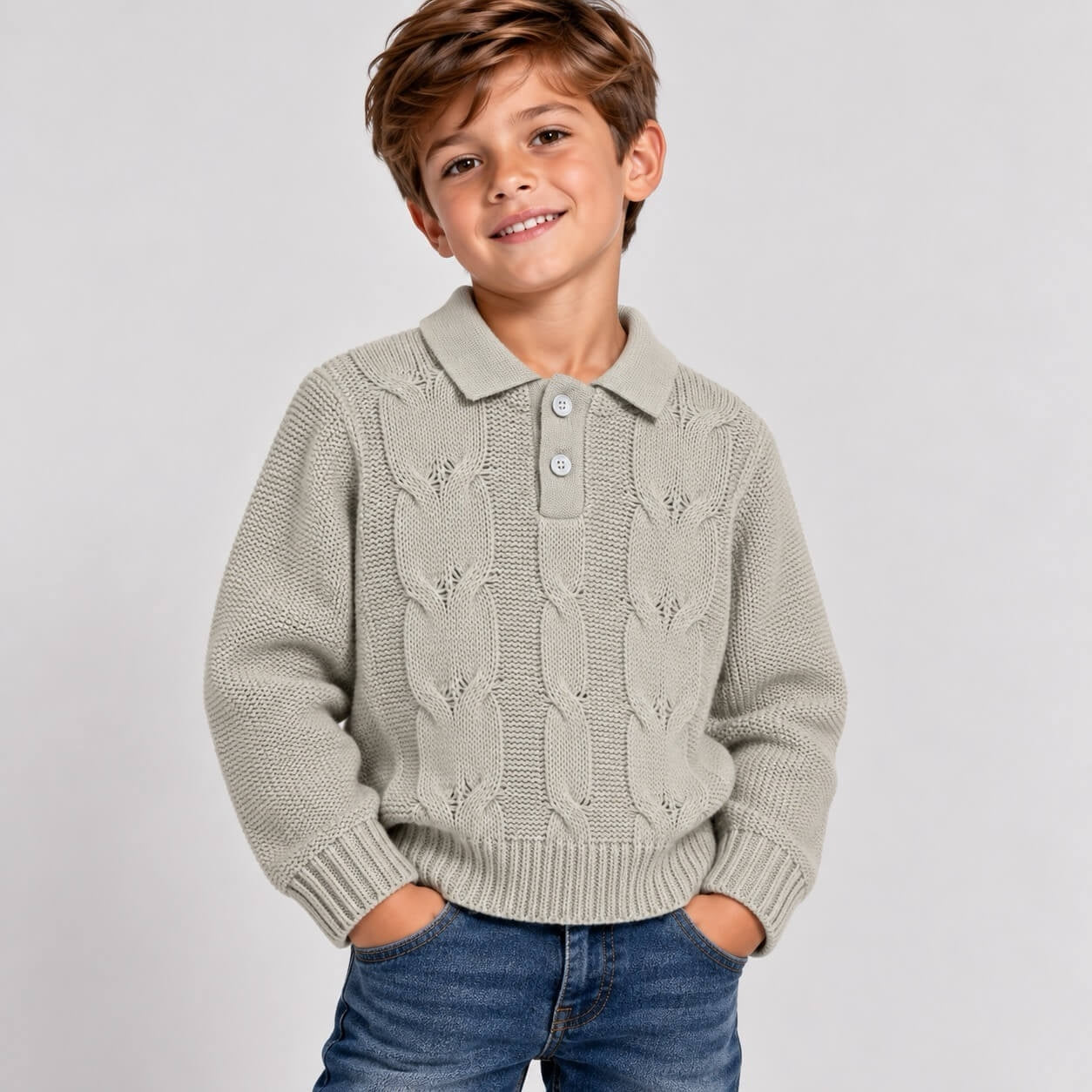 Maglione Bimbo Collo Polo - Granada