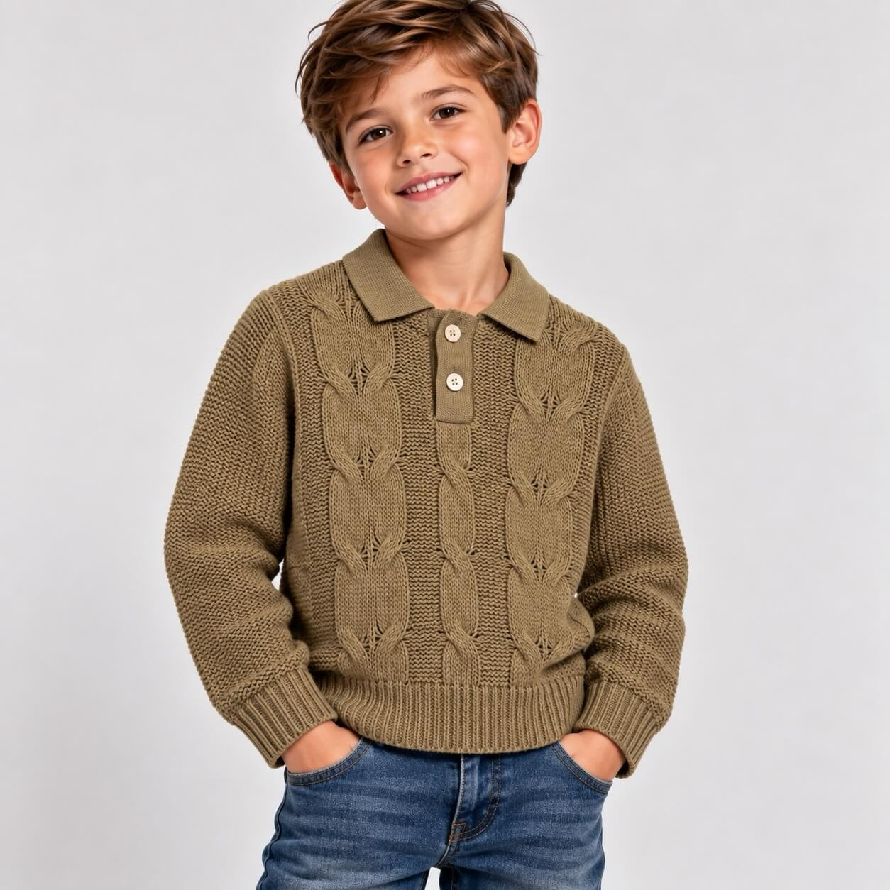 Maglione Bimbo Collo Polo - Granada