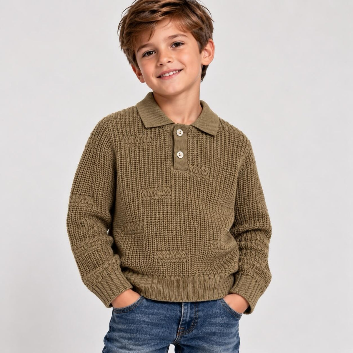 Maglione Bimbo Collo Polo - Granada