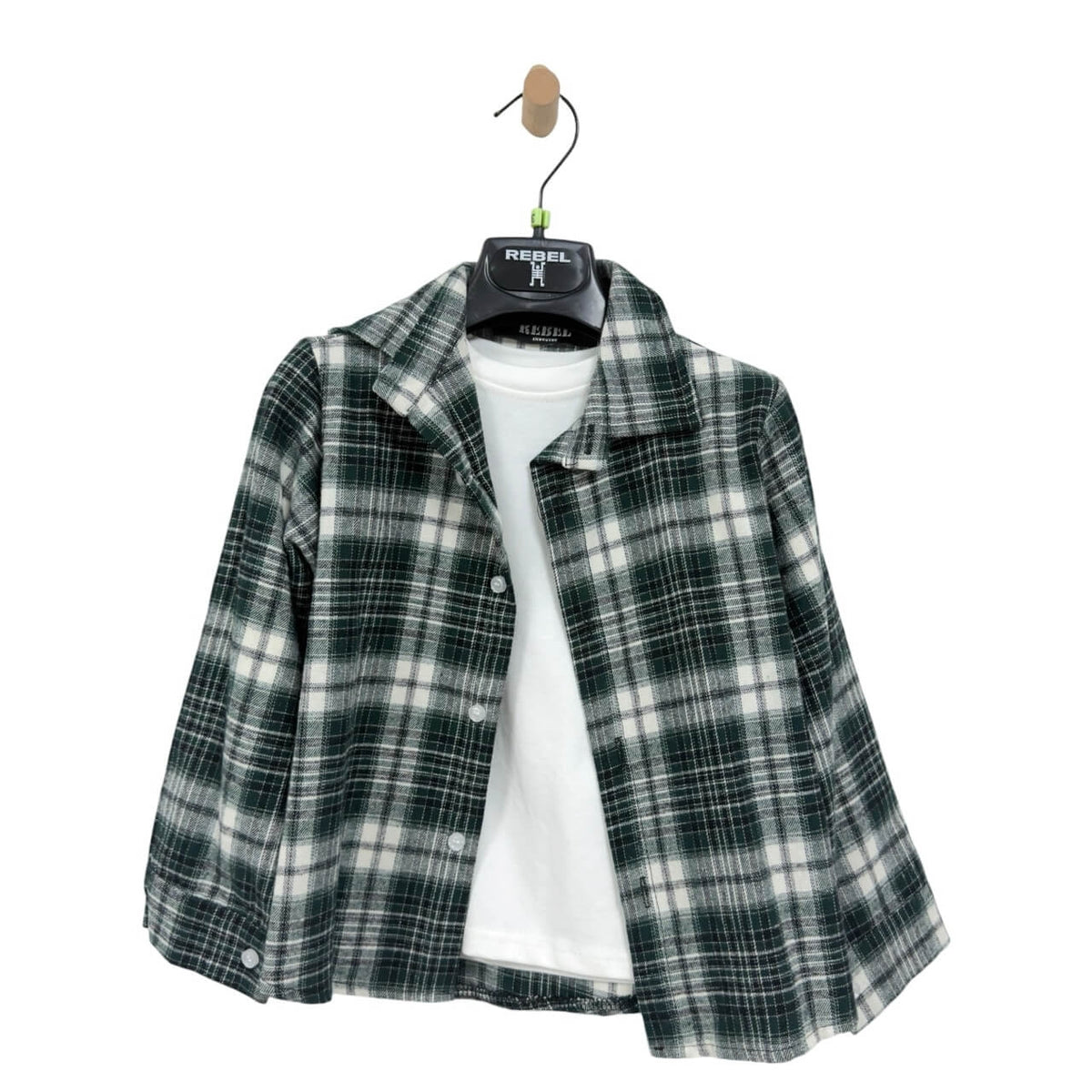 Completo – Camicia + T-shirt Bianca - Rebel