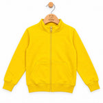 Gelbes Winter-Sweatshirt