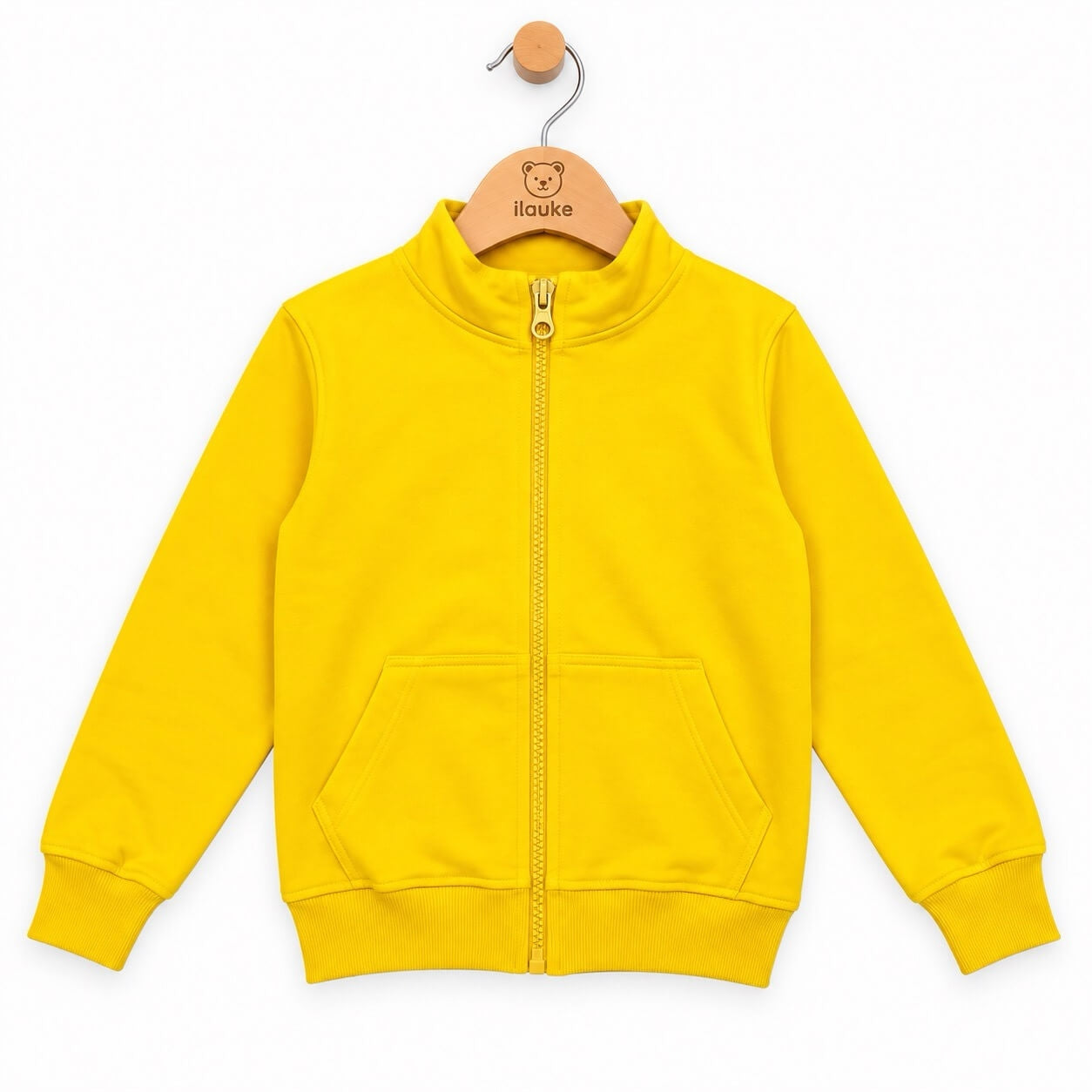 Gelbes Winter-Sweatshirt