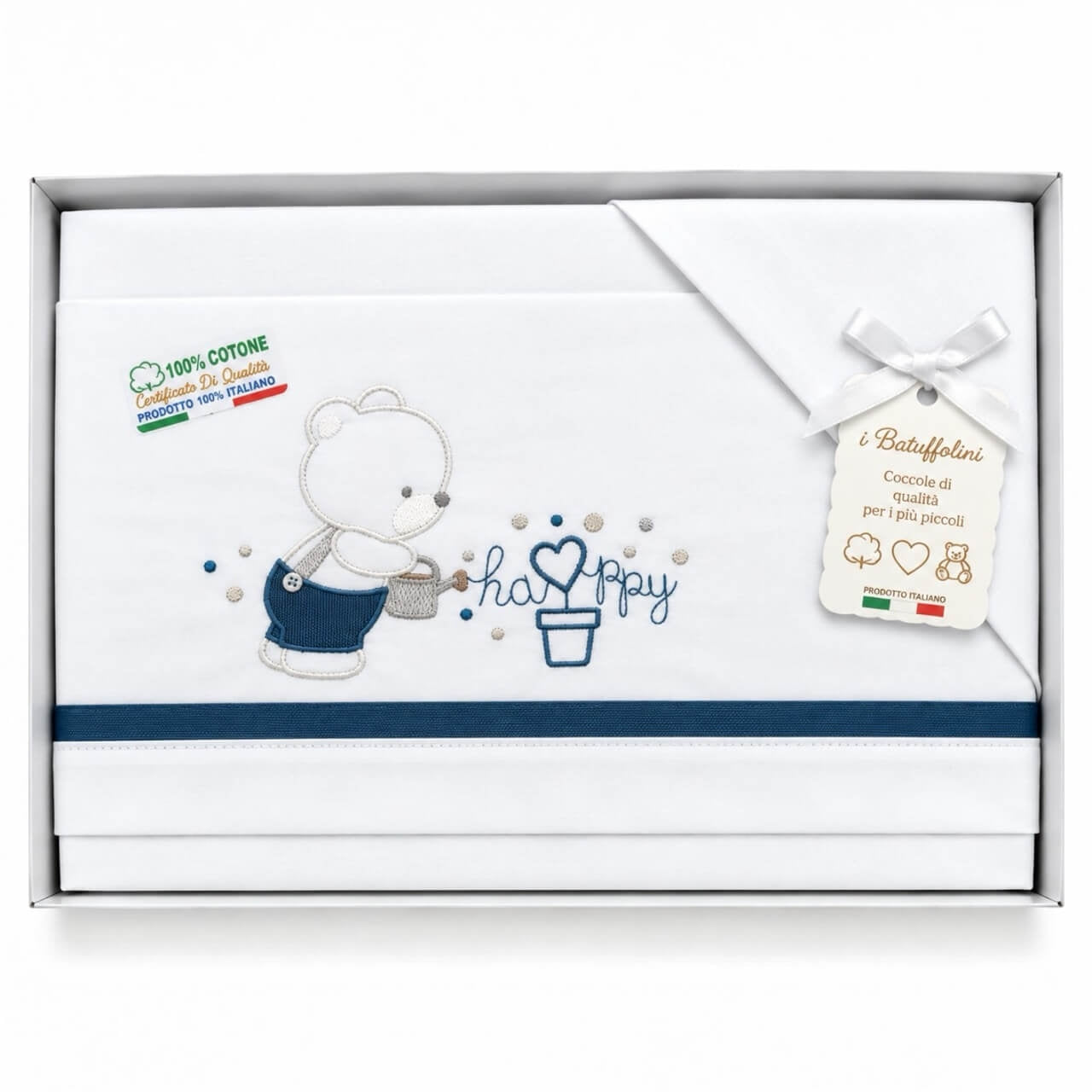 Completo Culla/Lettino Batuffolini 100% Cotone
