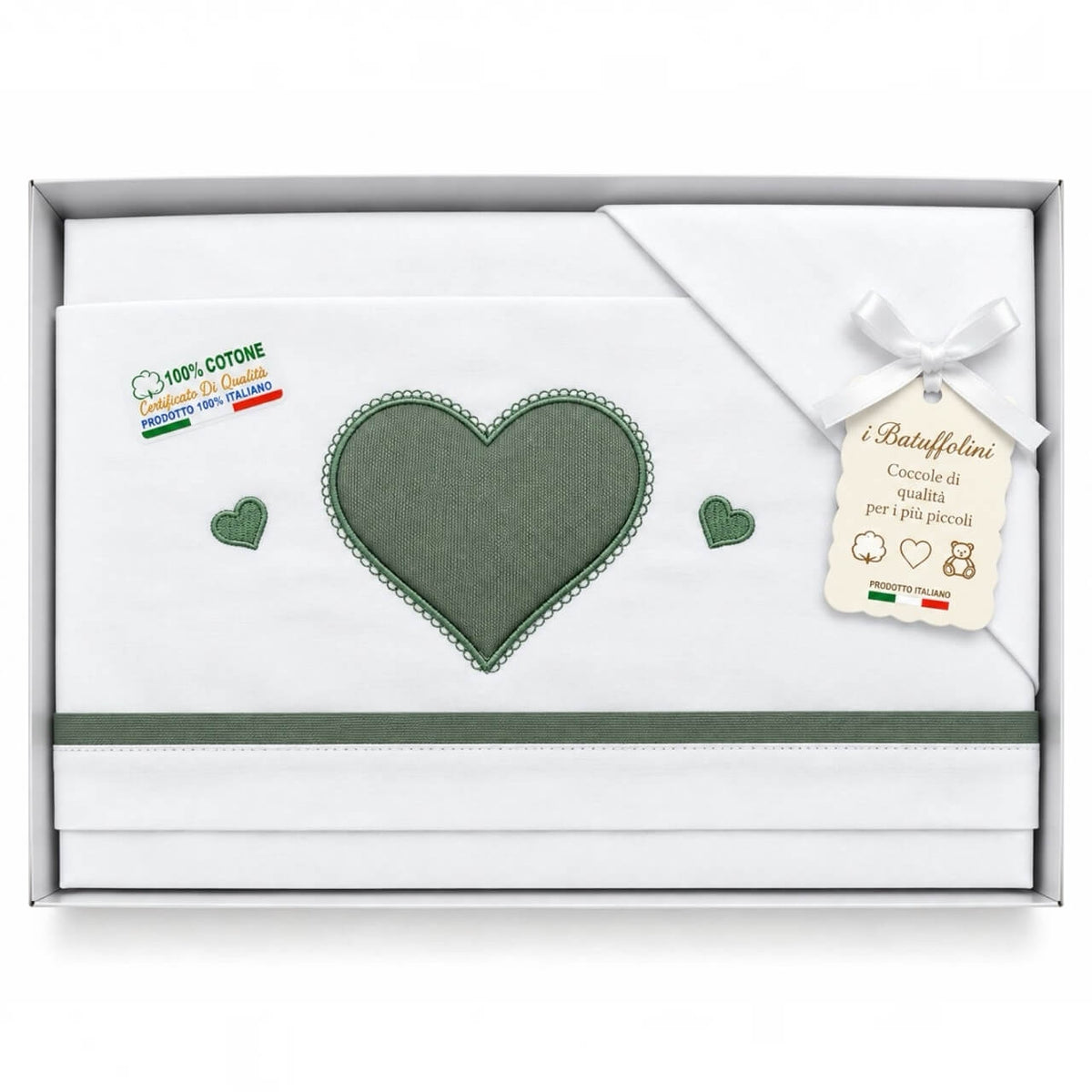 Completo Culla/Lettino Batuffolini 100% Cotone