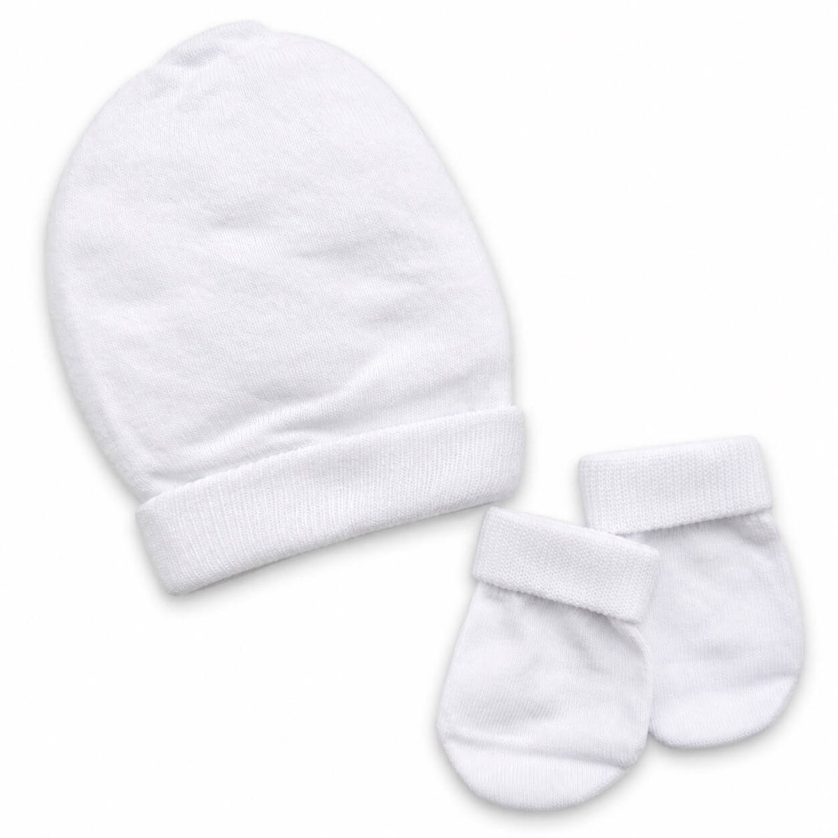 Set Cappello + Muffole in Caldo Cotone 0/6 Mesi