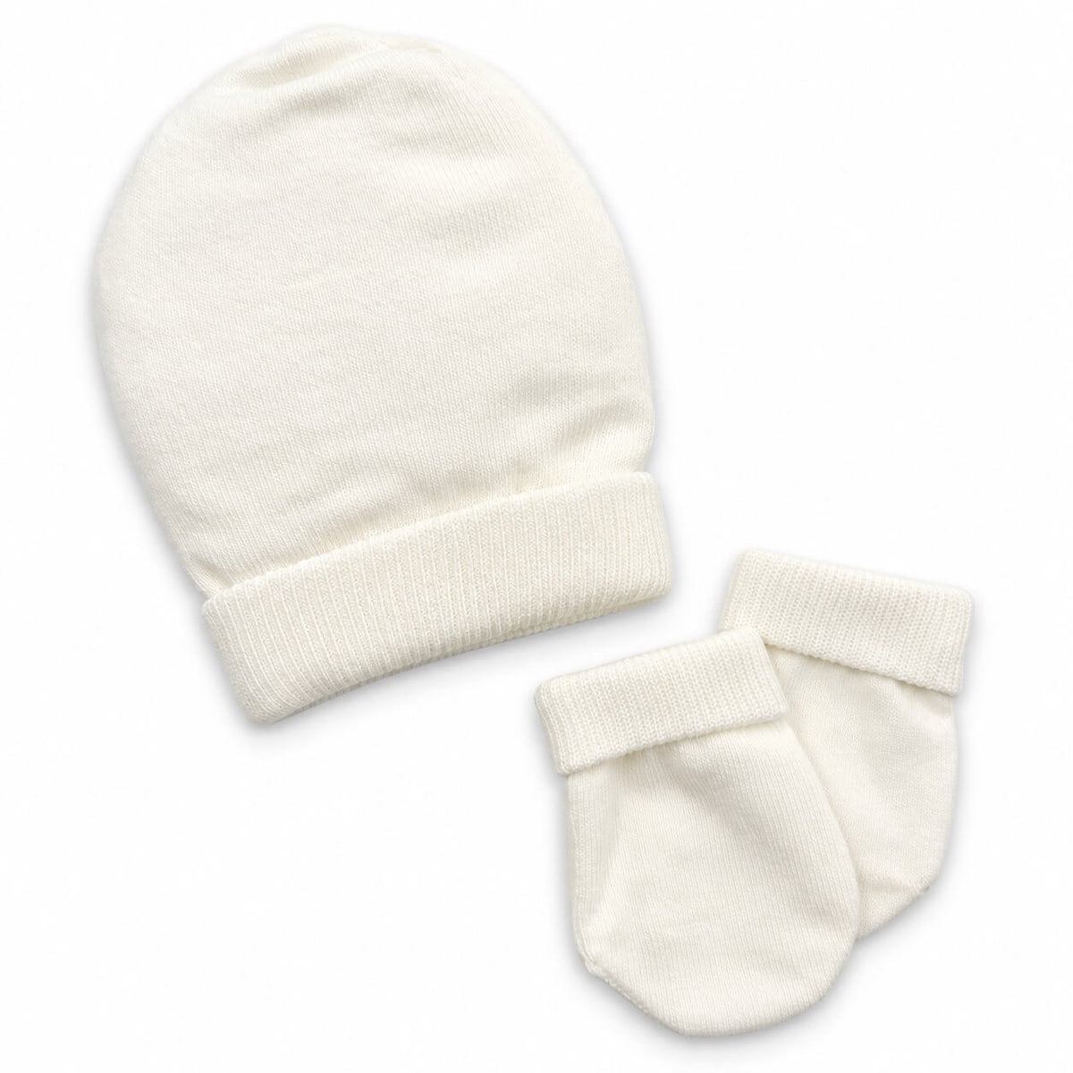 Set Cappello + Muffole in Caldo Cotone 0/6 Mesi