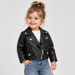 Kunstlederjacke für Neugeborene