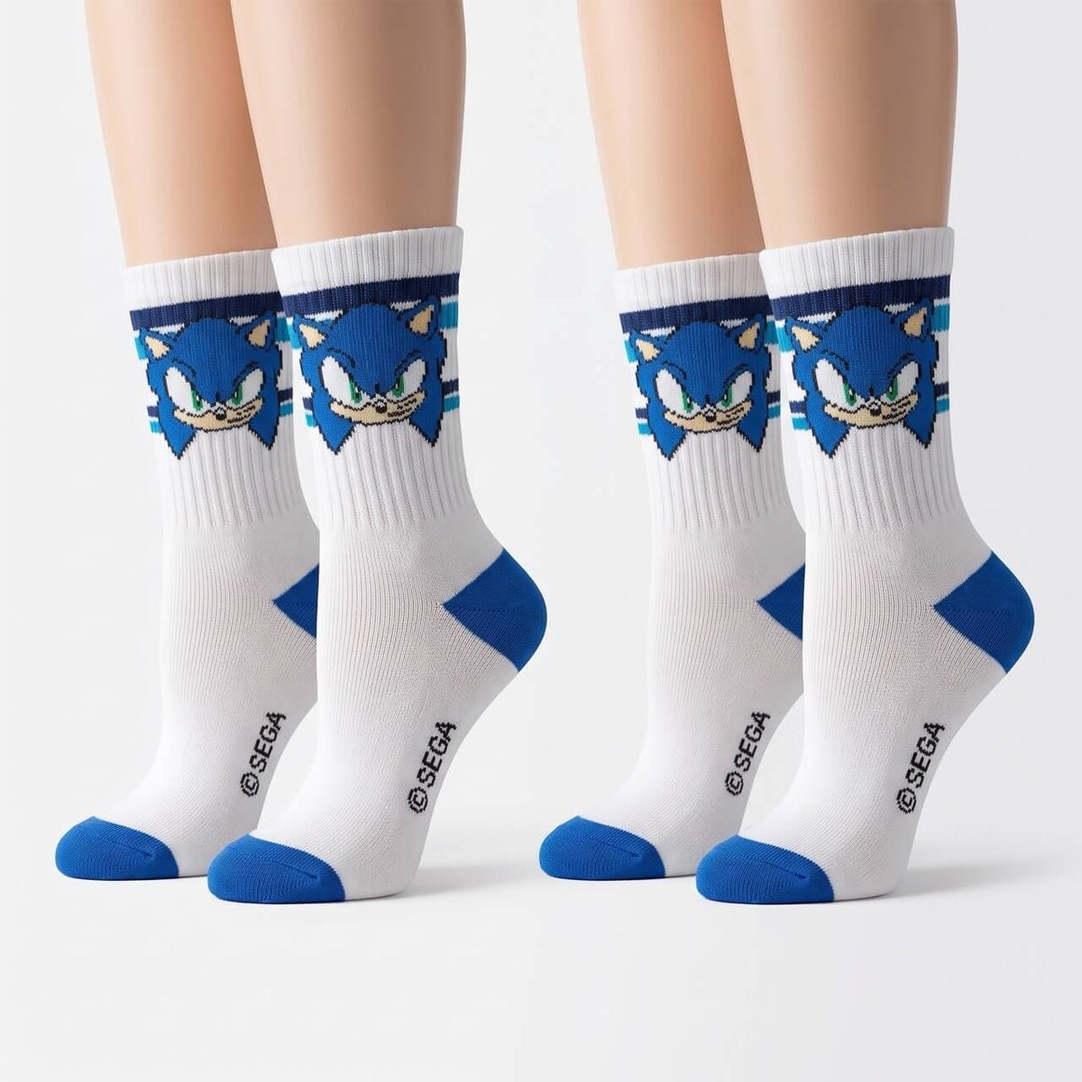 2 Coppie di Calzini Spugna Sport Sonic