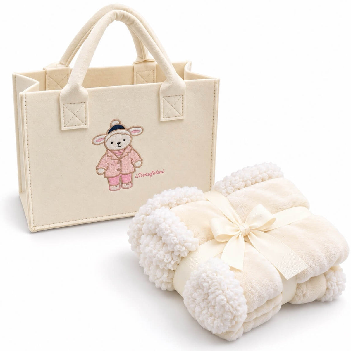Set regalo Borsa con copertina Carrozzina in Coral  - Batuffolini