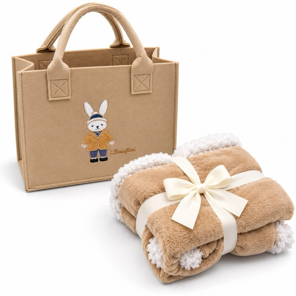 Set regalo Borsa con copertina Lettino in Coral  - Batuffolini