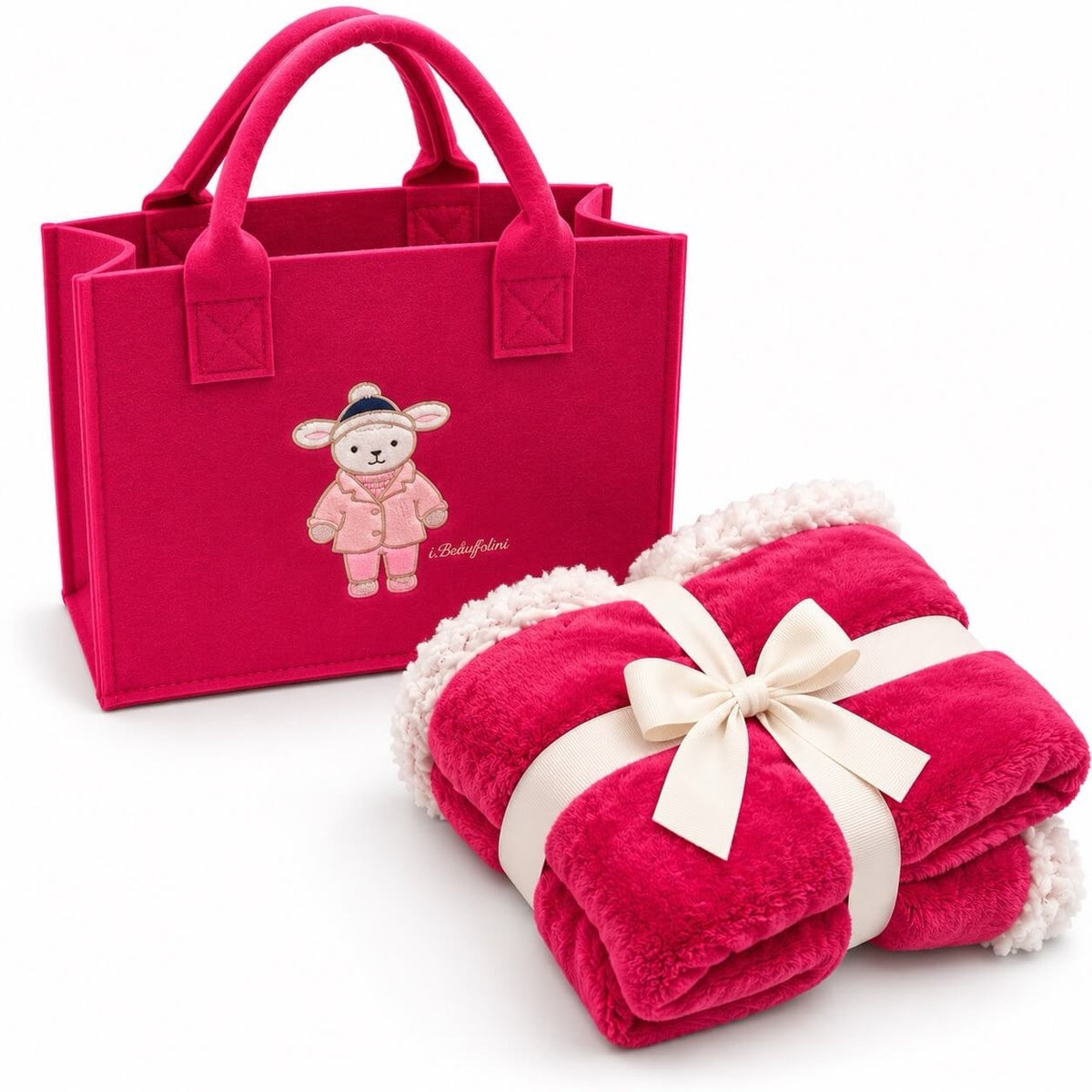 Set regalo Borsa con copertina Carrozzina in Coral  - Batuffolini