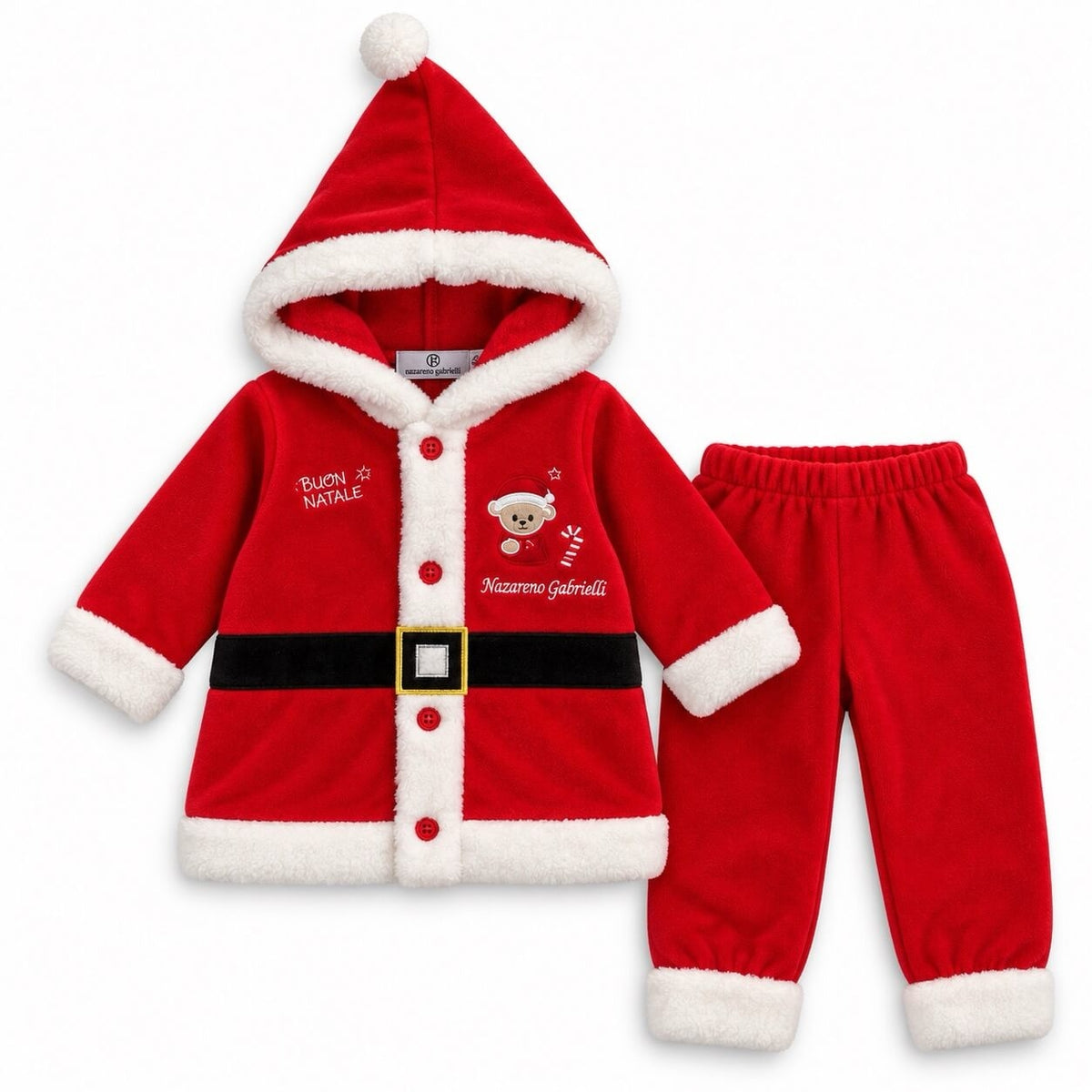 Weihnachtsmann-Weihnachts-Chenille-Baby-Strampler