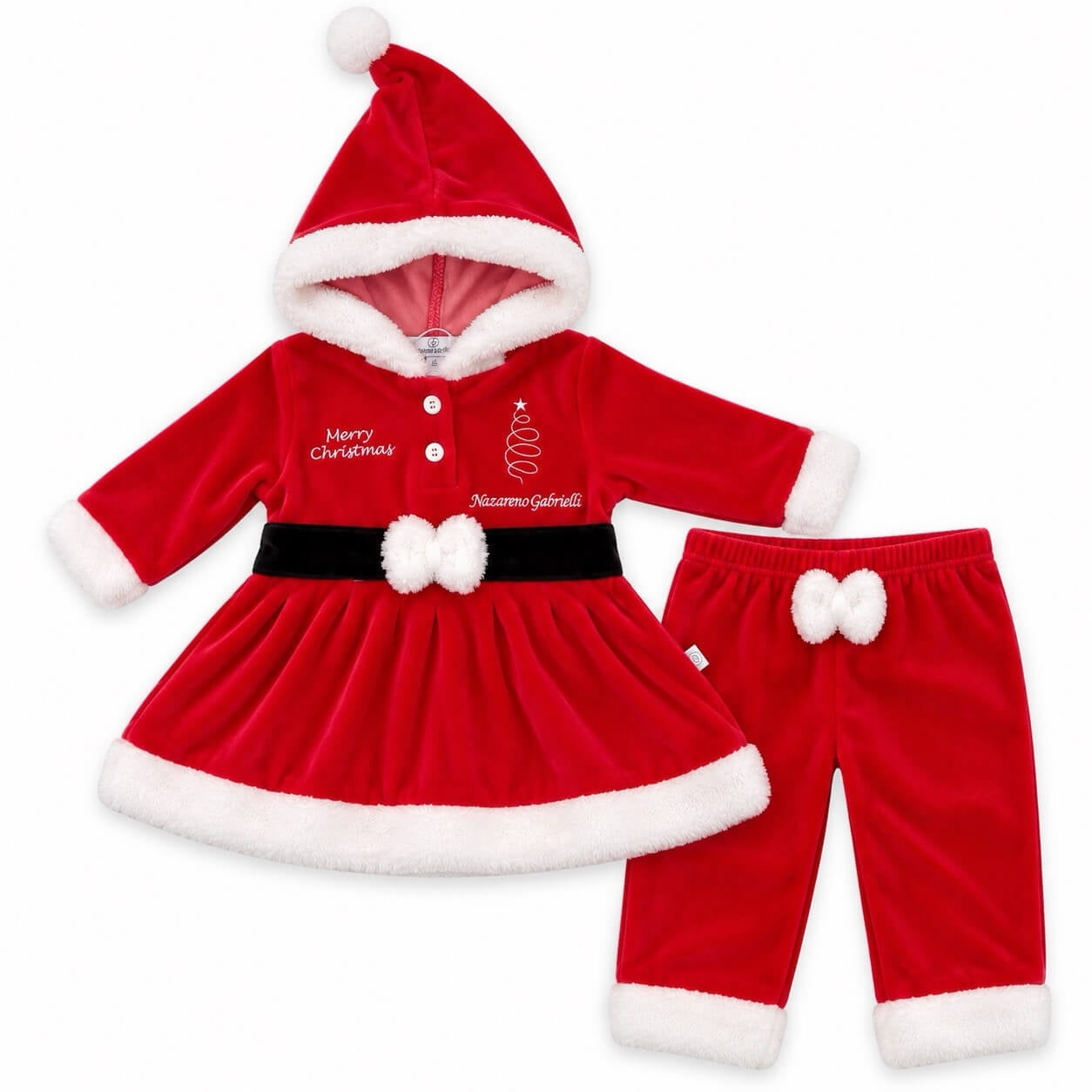 Weihnachts-Chenille-Strampler für Neugeborene, Mutter Weihnachten