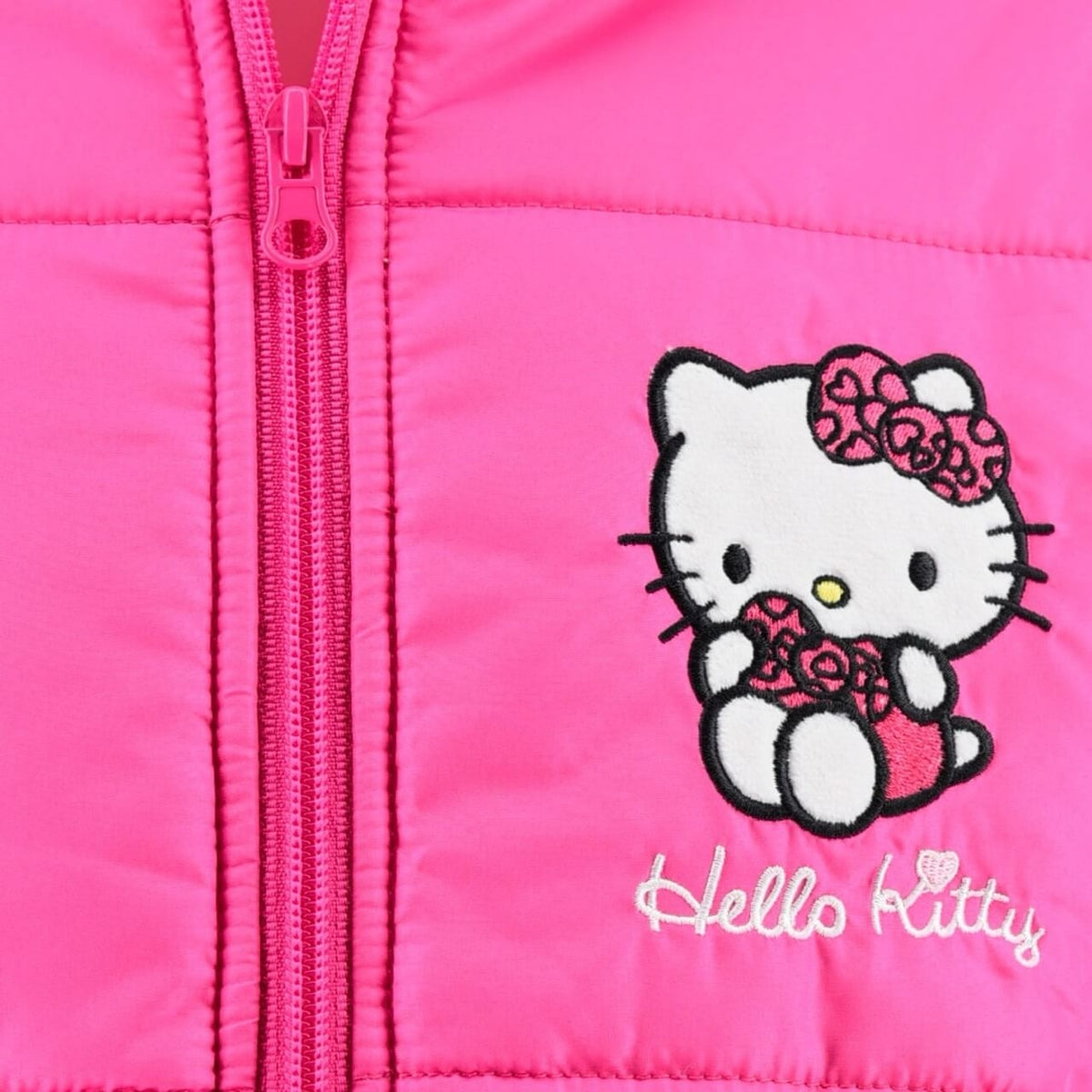 Giubbotto Bambina Imbottito con Cappuccio – Hello Kitty