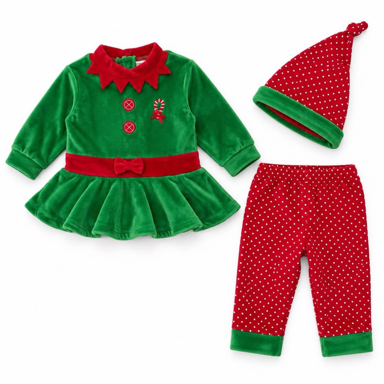 Weihnachts-Chenille-Elfen-Set für Neugeborene