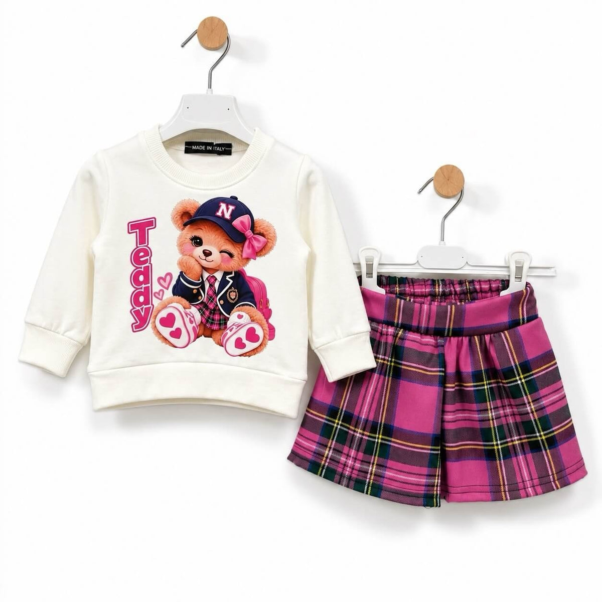 Completo 3 Pezzi Neonata Caldo Cotone - Fun Paris