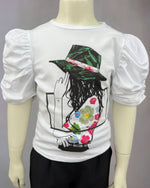 T-shirt Manica a Sbuffo - Mstore016