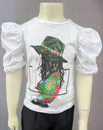 T-shirt Manica a Sbuffo - Mstore016