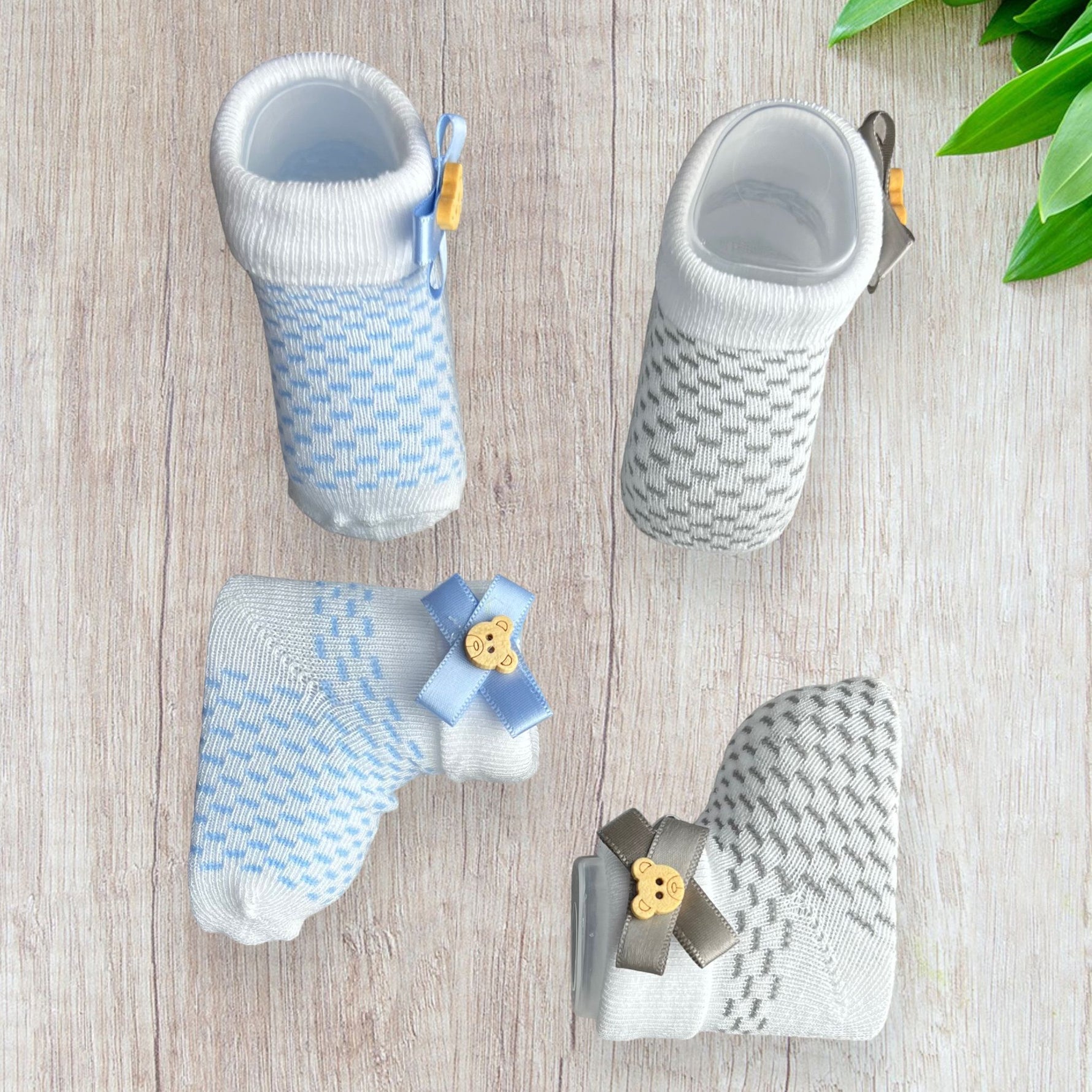 2 Calzini Con Applicazione Cotone Melanie - Mstore016