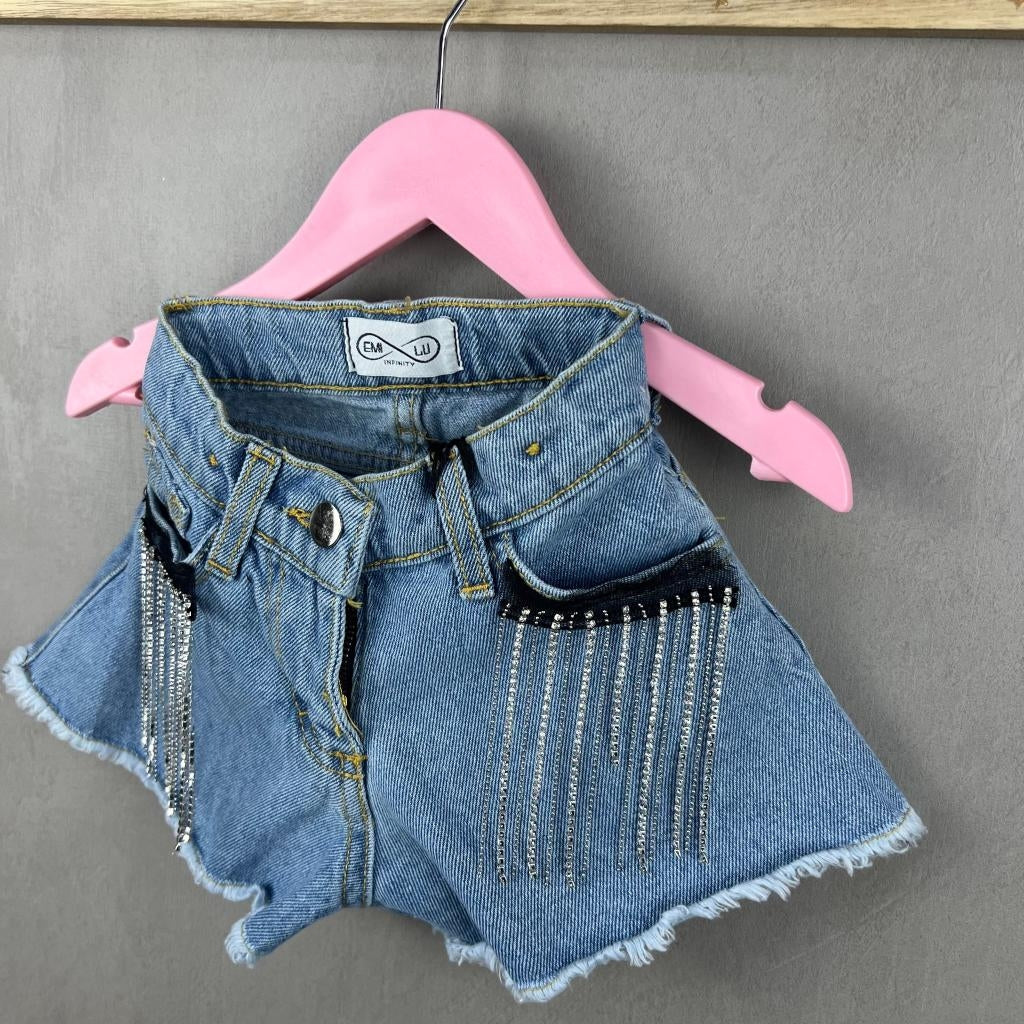 Shorts di Jeans Neonata - Mstore016