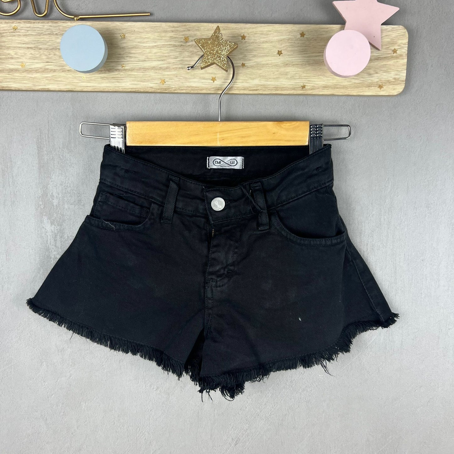 Shorts di Jeans Sfrangiato  Bimba - Mstore016