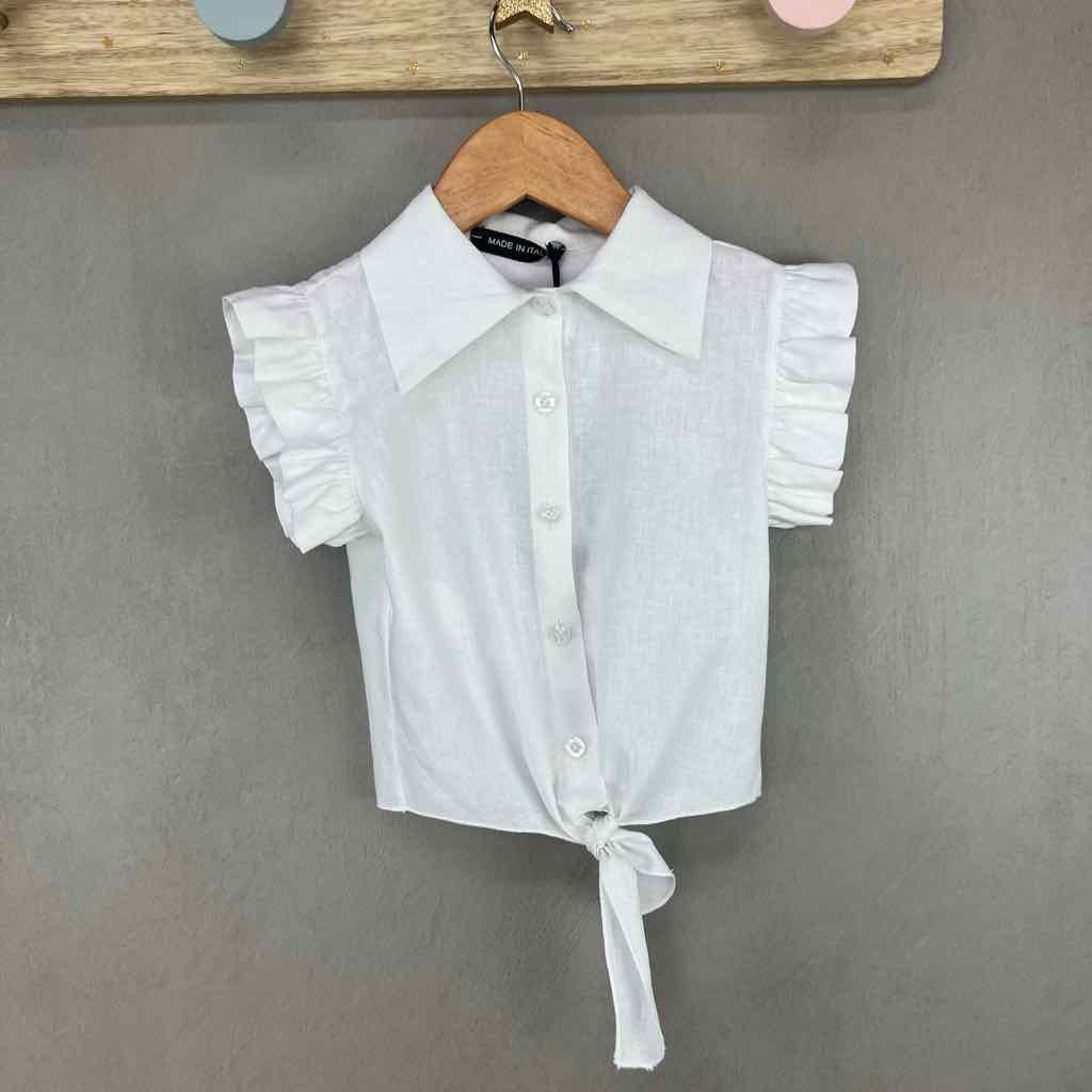 Camicia Bimba In Lino - Mstore016