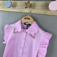 Camicia Bimba Con Perline - Mstore016