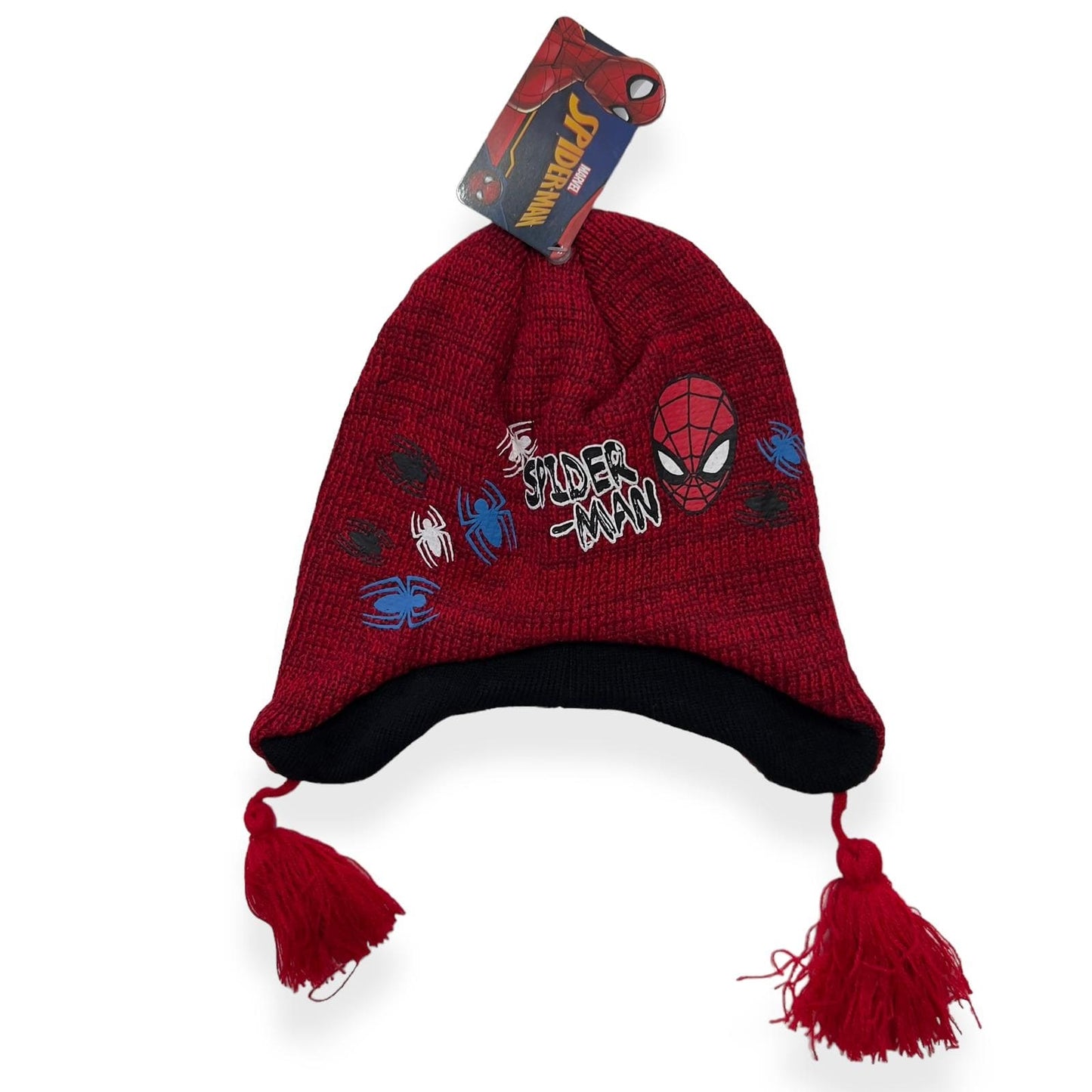 Cappello in Lana Spider Man modello eschimese - Mstore016