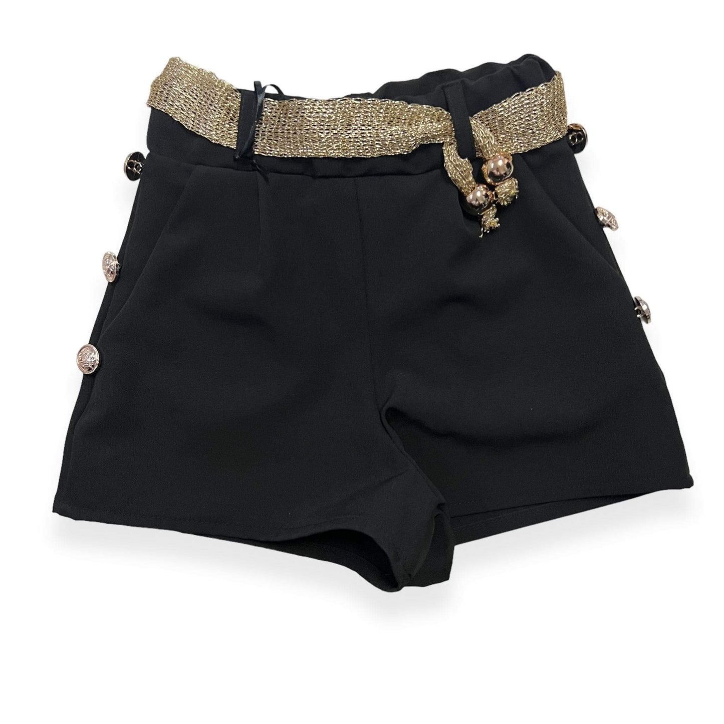 Mädchenshorts mit Goldapplikationen