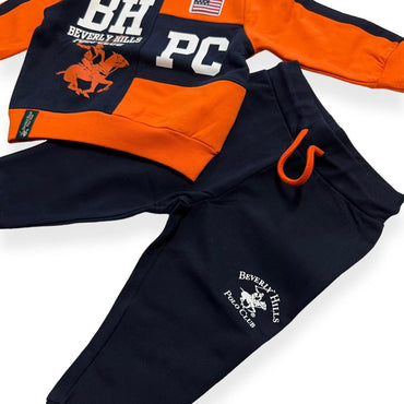 Beverly Hills Polo-Sweatshirt-Trainingsanzug für Neugeborene