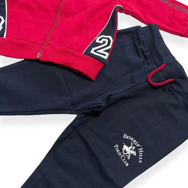 Beverly Hills Polo-Sweatshirt-Trainingsanzug für Neugeborene