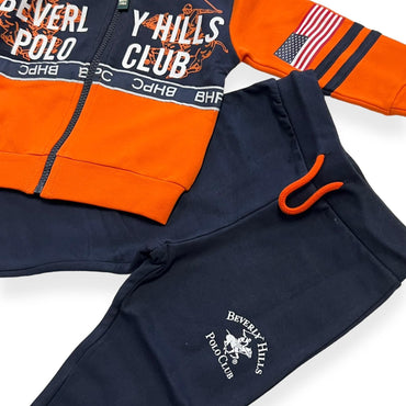 Beverly Hills Polo-Sweatshirt-Trainingsanzug für Neugeborene