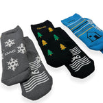 3 warme, rutschfeste Baumwollsocken für Neugeborene