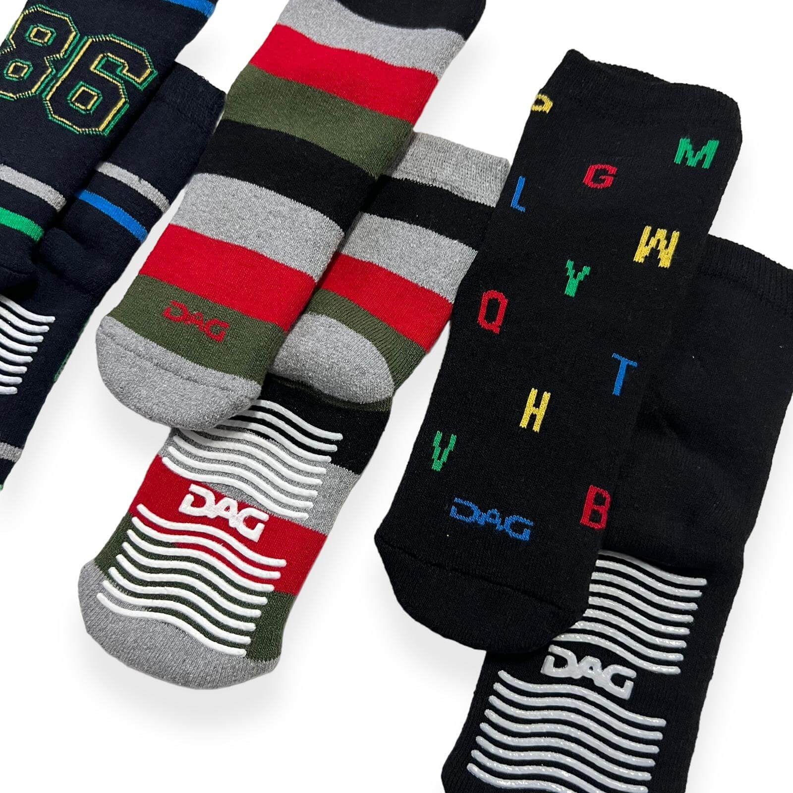 3 warme, rutschfeste Baumwollsocken