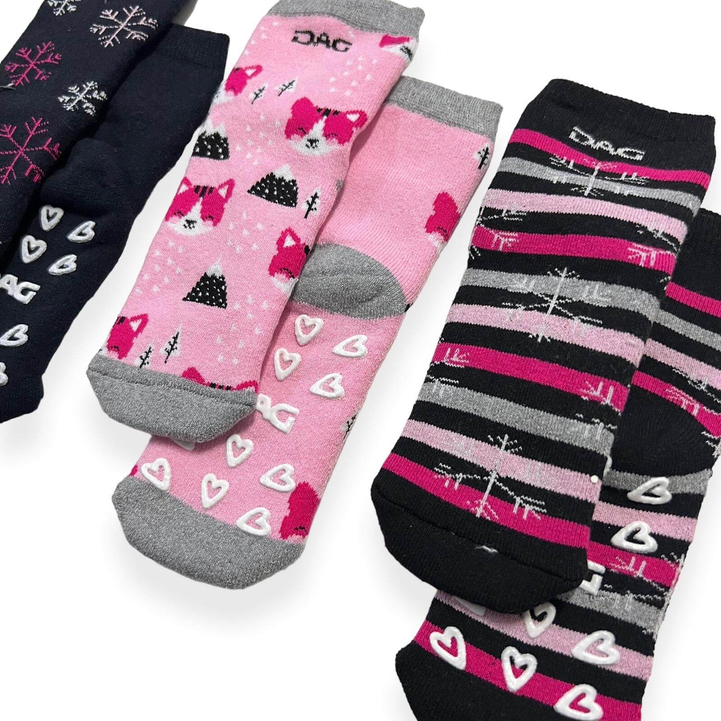 3 warme, rutschfeste Baumwollsocken