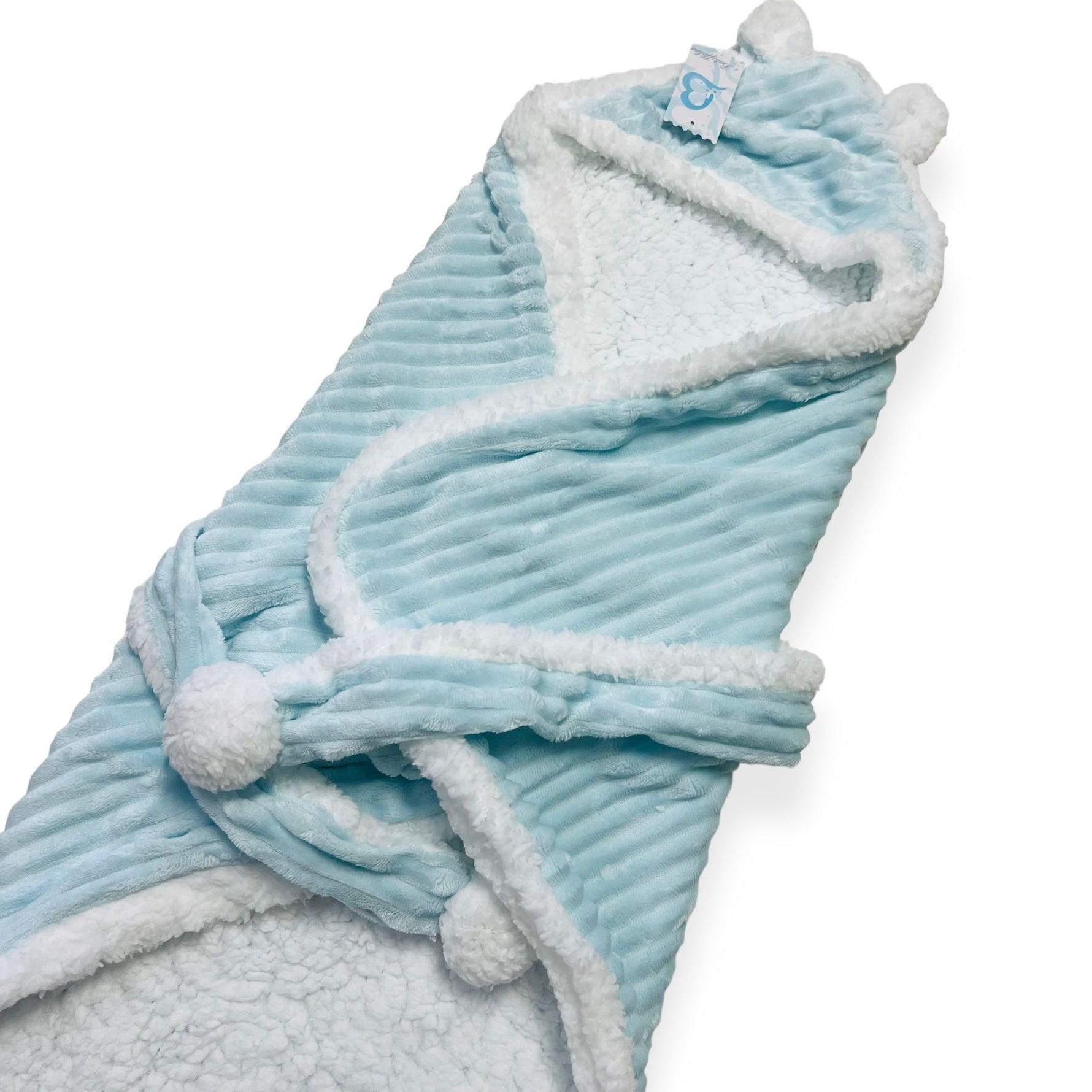 Baby-Wickeldecke mit Kapuze