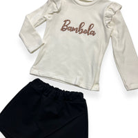 Warmes Baby-Mädchen-Outfit aus Baumwolle