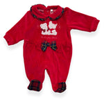 Weihnachts-Chenille-Strampler