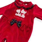 Weihnachts-Chenille-Strampler